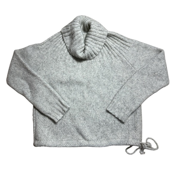 Madewell Light Grey Snowbound Drawstring Pullover Sweater Women’s US L - Picture 9 of 9